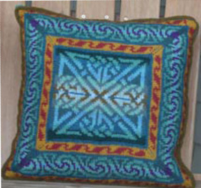 Ulla's Quilt World: Square Yo-Yo pattern, Quilted Pillowcase