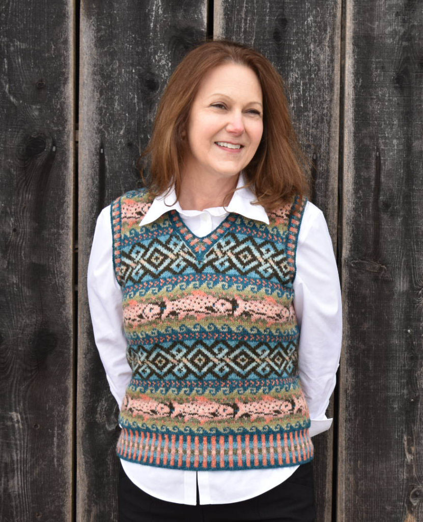 Salmon Coming Home Vest Pattern – Feral Knitter